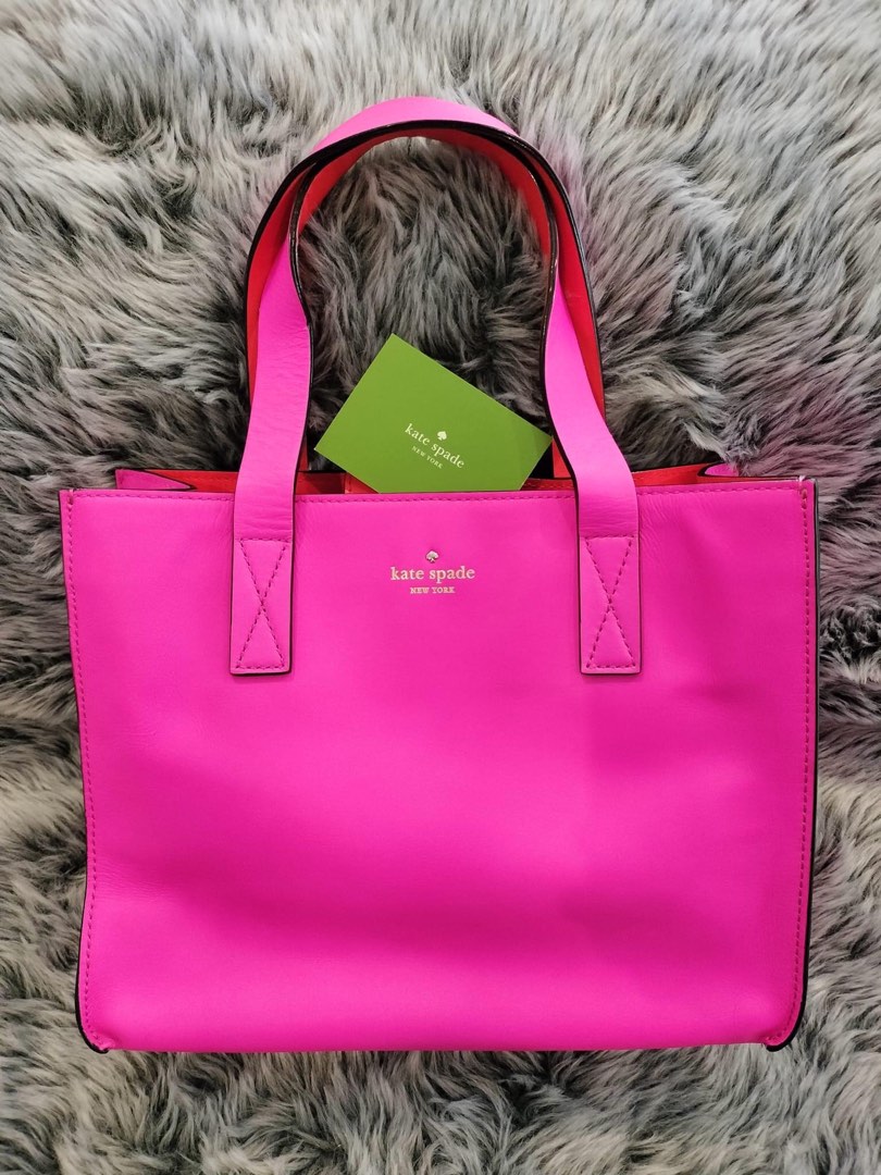 Kate Spade hot pink bag, Luxury, Bags & Wallets on Carousell