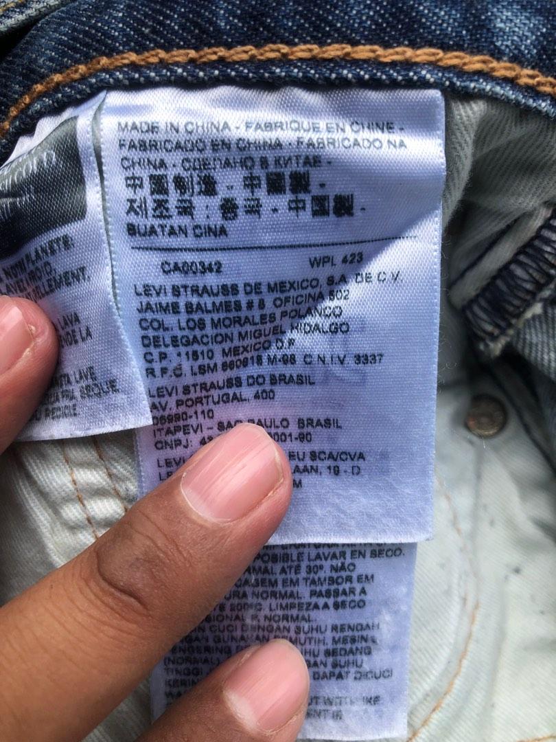 Levis 501 Made China Underlicensed, Men's Fashion, Bottoms, Jeans on  Carousell