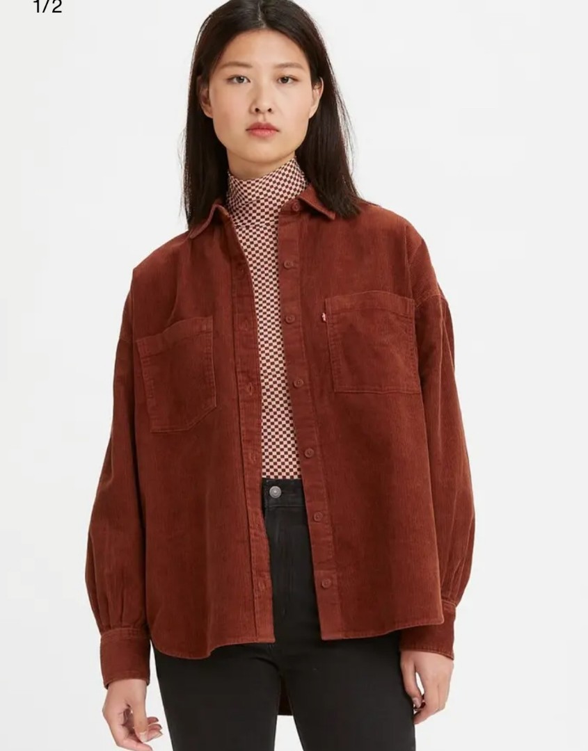 LEVI'S Elliot Utility Shirt, Women's Fashion, Coats, Jackets and ...