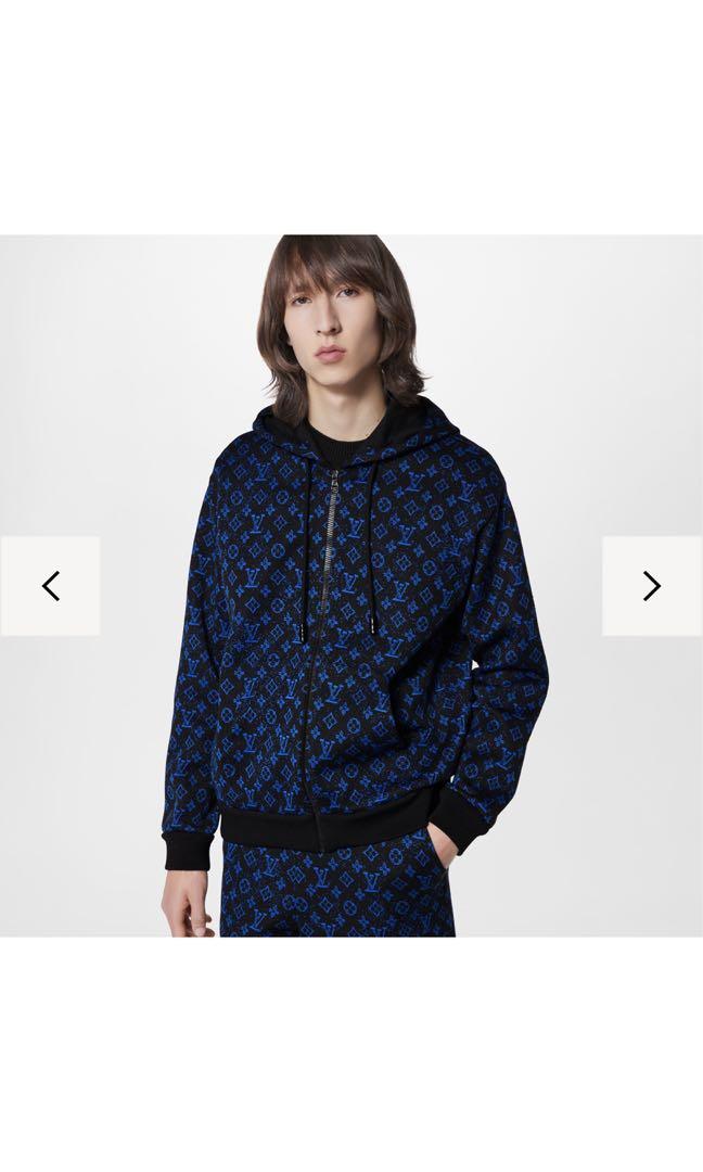 Louis Vuitton Monogram Zip Through Hoodie, Men's Fashion, Tops & Sets,  Hoodies on Carousell