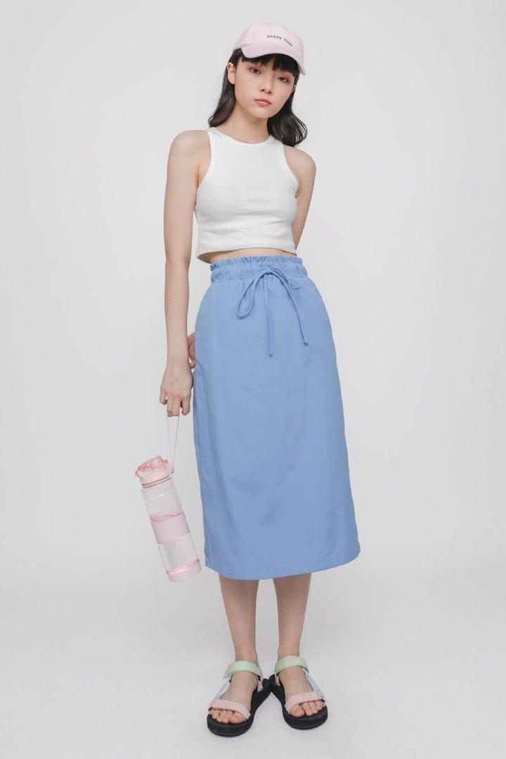 Paperbag online skirt blue