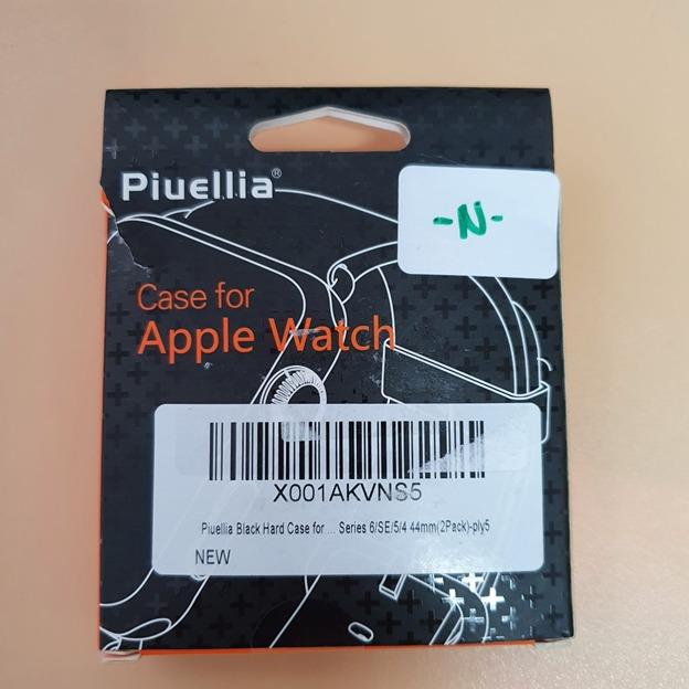 M320 Piuellia 2 Pack Black Hard Case for Apple Watch SE Series 6