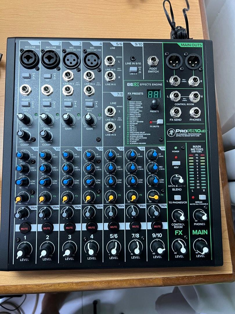 MACKIE MIXER PRO 10 FXV3, Audio, Other Audio Equipment on Carousell