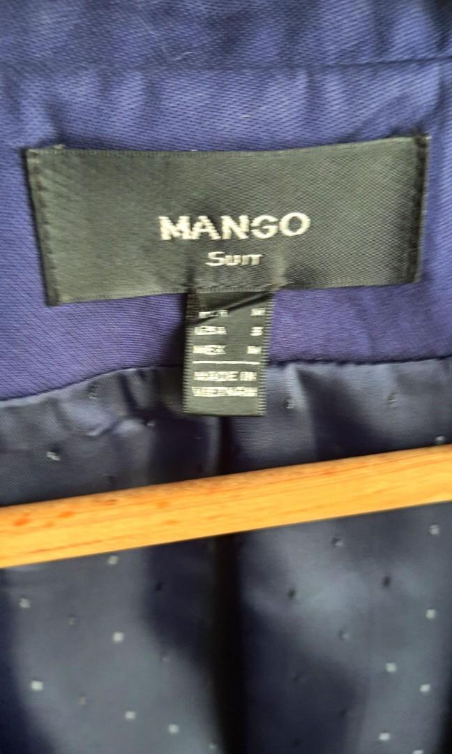 Mango Blazer (Category: Coats, Jackets and Outerwear) located in Shah Alam. Submitted by am_mo (Listing ID 1190447530, Image 3). Description: Clearing my wardrobe. It not fit for me. Color : Dark Blue Condition: 8/10 Shoulder : 16 inch Length : 22 inch Sleeve length : 23.5 inch Size: M Suitable for work and casual. Cod only at Denai Alam, Shah Alam.