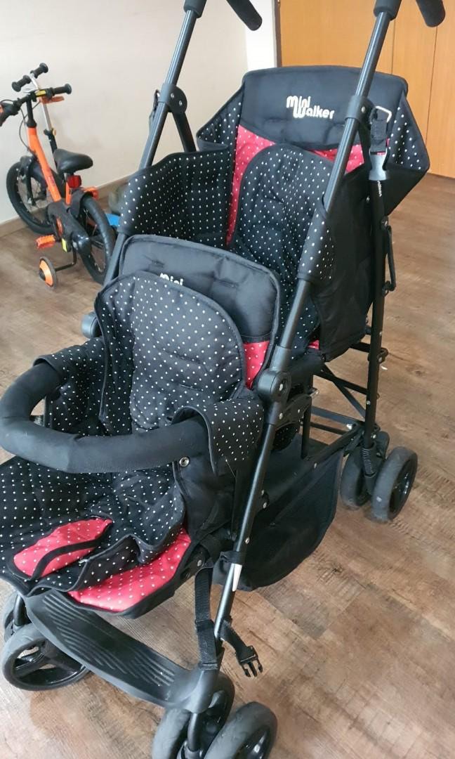 Mini walker deals double stroller