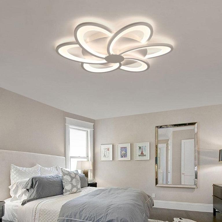 Modern LED Ceiling Light Dimmable 45 W Max Distance White Round LED