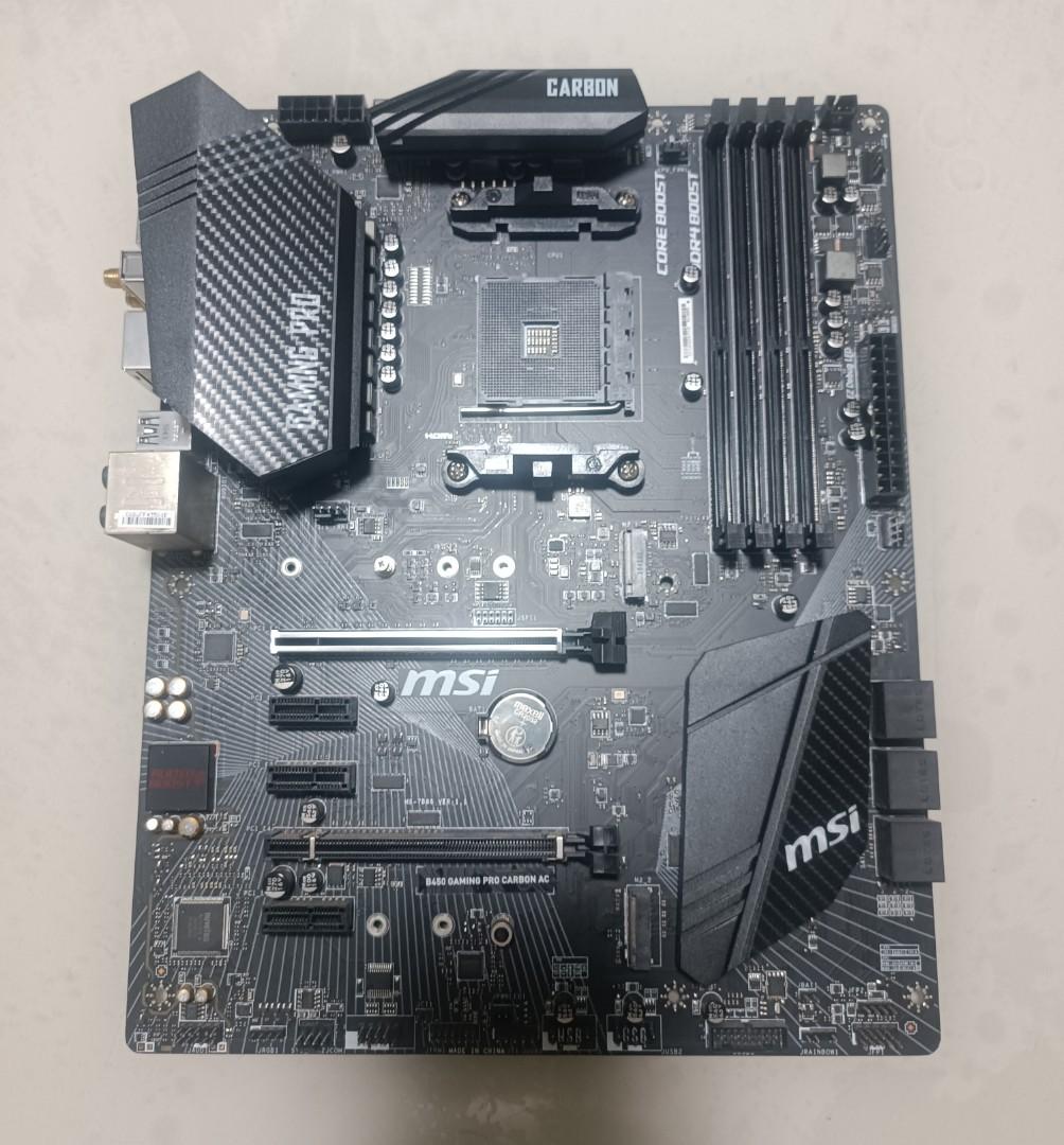 MSI B450 Gaming Pro Carbon AC Wifi, Computers & Tech, Parts ...