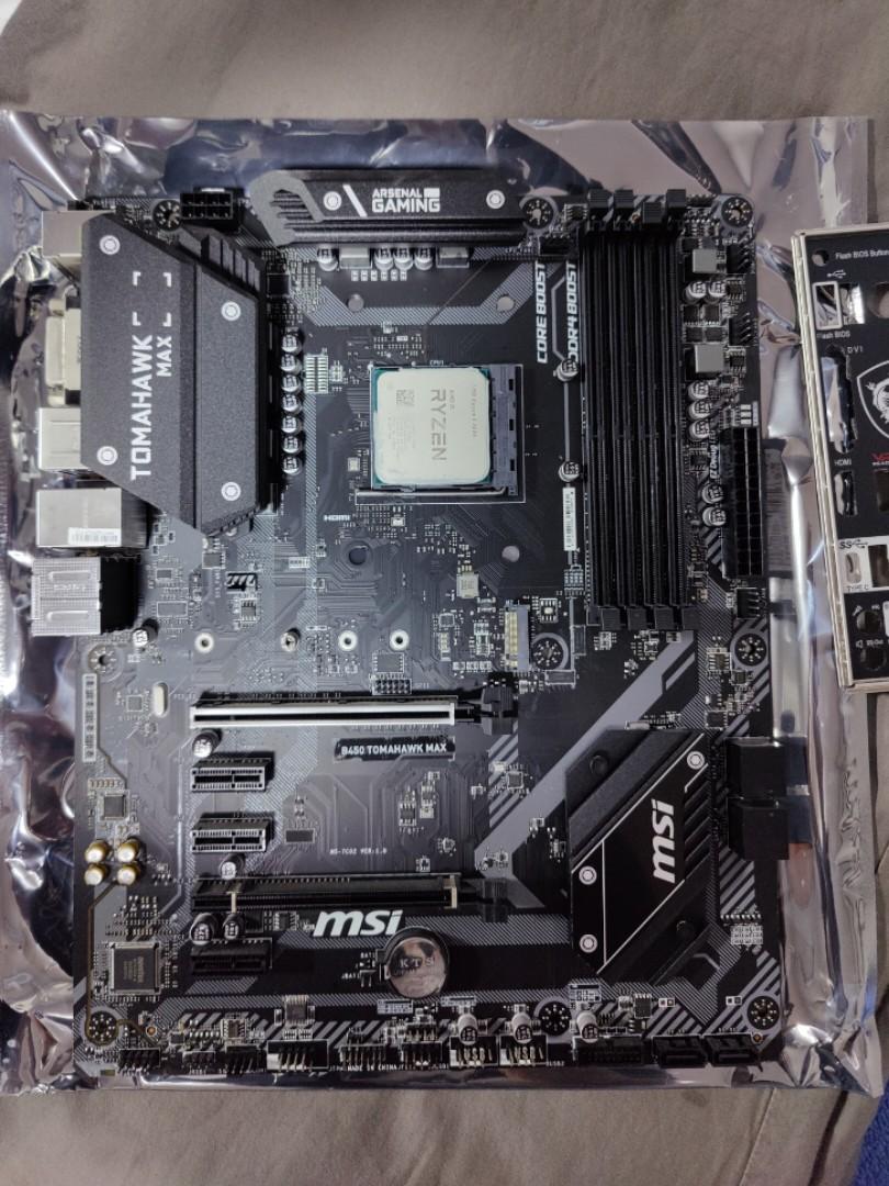 Msi b450 tomahawk max ryzen 3600 shop