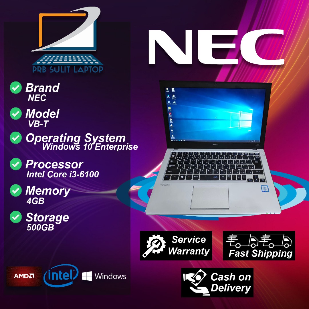 NEC VB-T Intel(R)Core(TM) i3-6100 CPU @2.30GHz (4 CPUs),~2.4GHz 4GB Ram ...