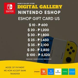 Nintendo Sitch Gift Card US