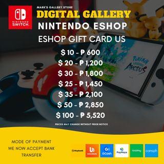 Nintendo Switch Gift Cards
