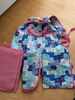 Okiedog Freckles Diaper Bag - Kitty Blue