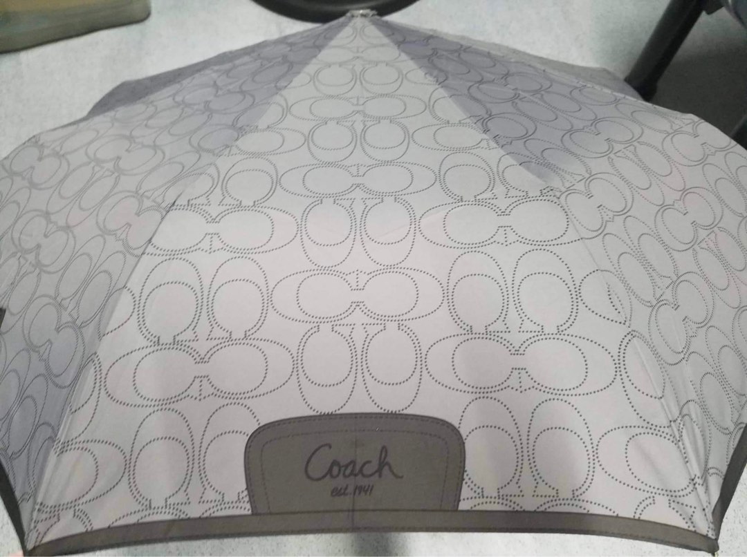Original Coach TwoFold Umbrella, Hobbies & Toys, Travel, Umbrellas on