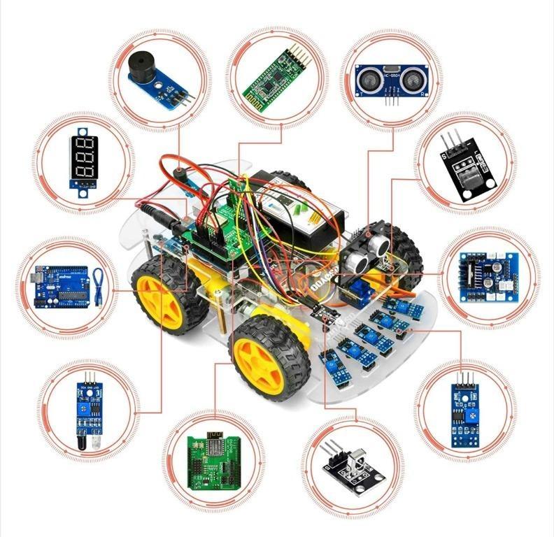 OSOYOO Robot Car Starter Kit for Arduino | STEM Remote Controlled App ...