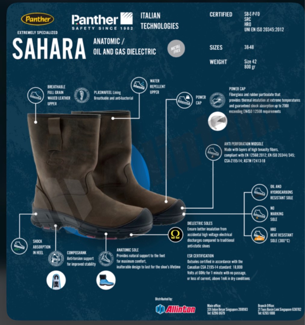 Panther work boots top