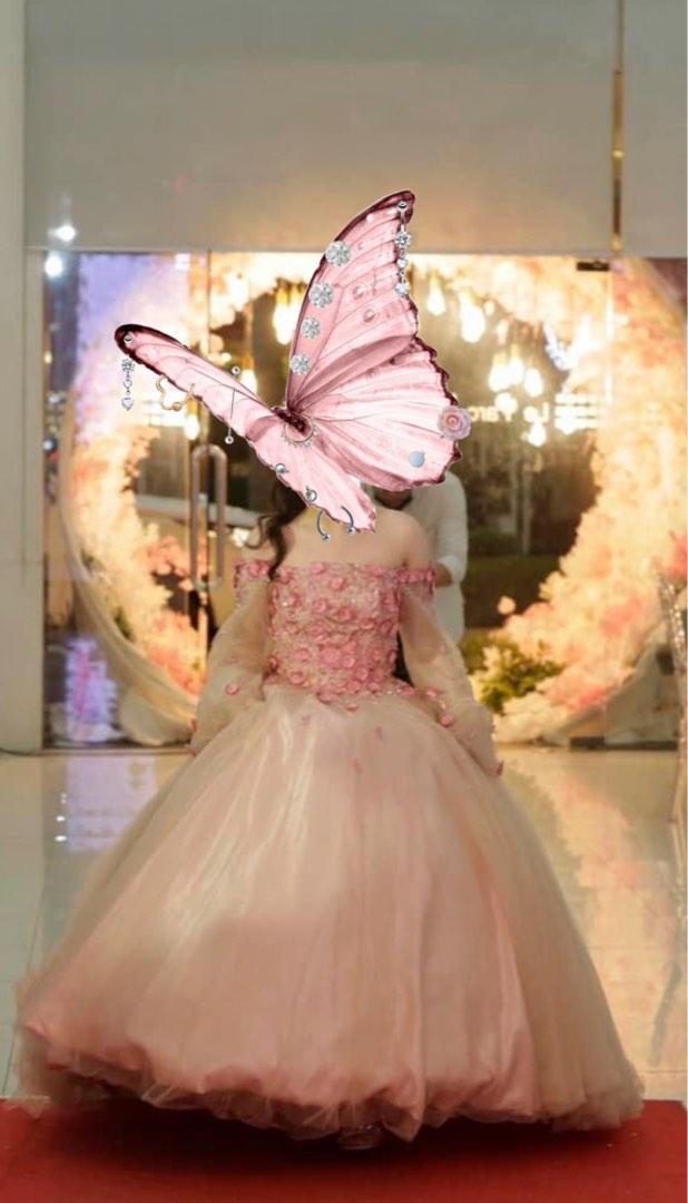 Pink gown for shop debut