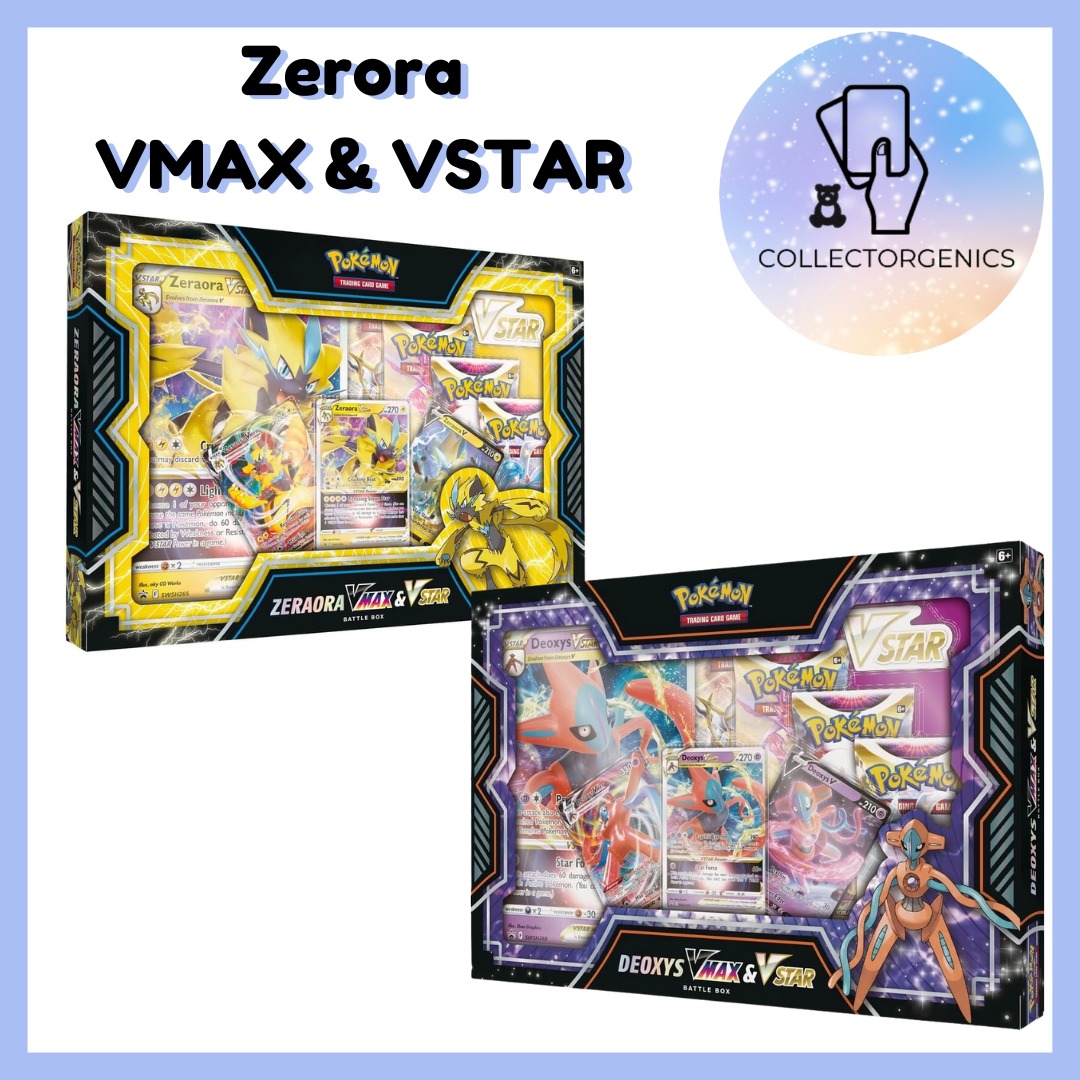 Pokemon TCG Zeraora Deoxys VMAX Battle Box Ready Stocks, Hobbies