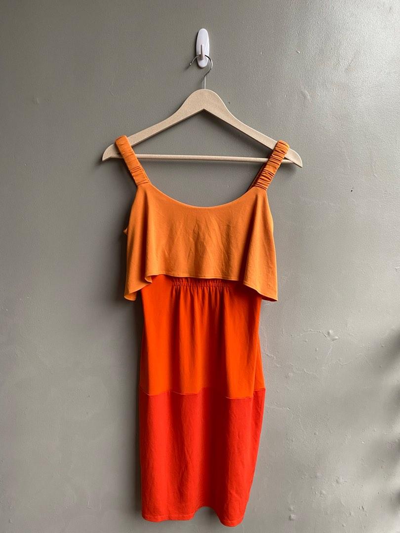 Premium Orange Dress, Women's Fashion, Dresses & Sets, Dresses on Carousell