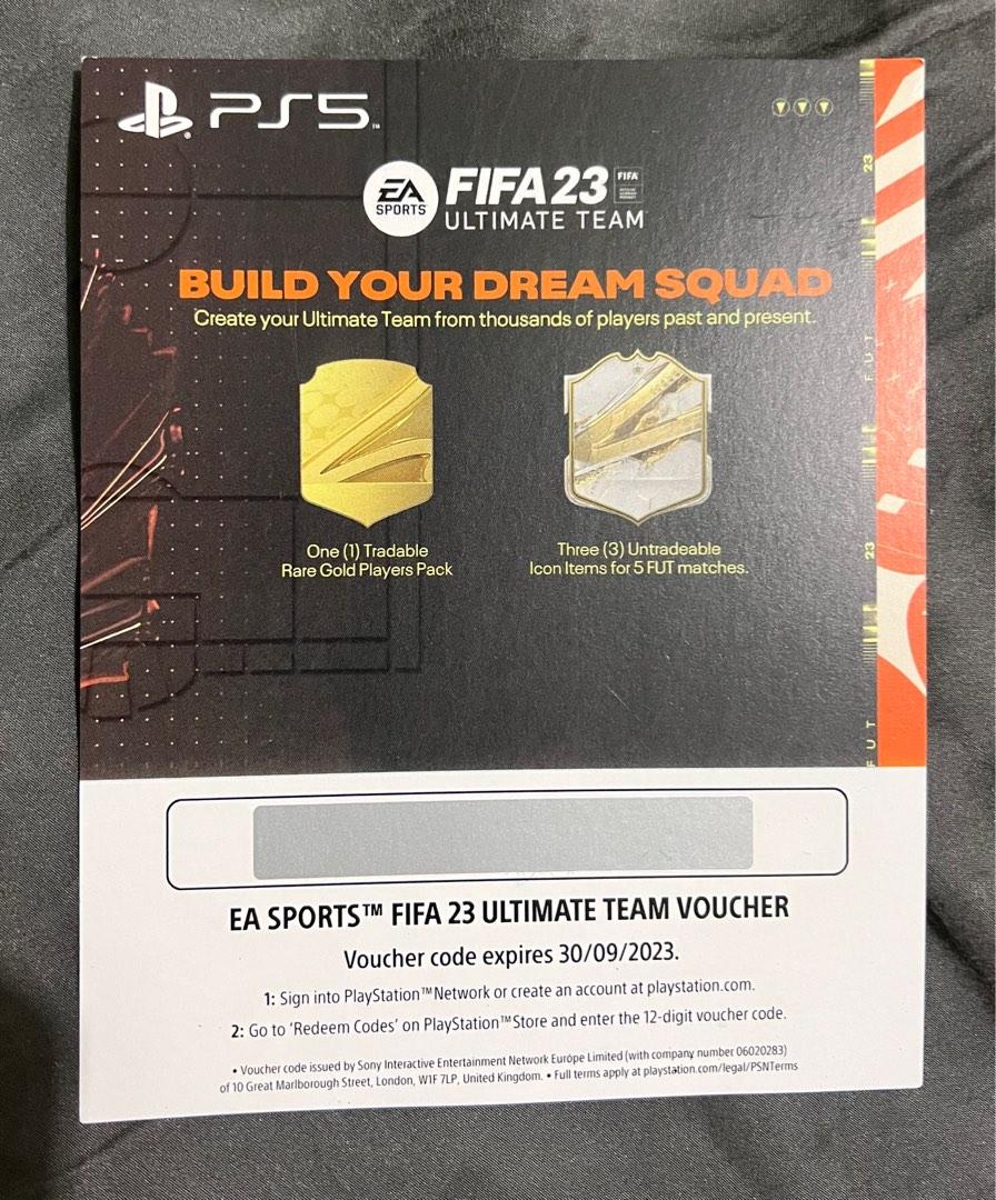 PS5 FIFA 23 Ultimate Team Code, Video Gaming, Video Games ...
