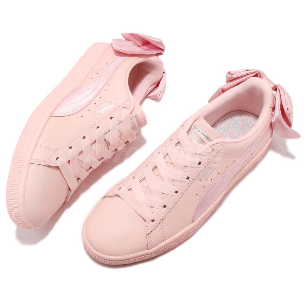 Puma basket bow white top