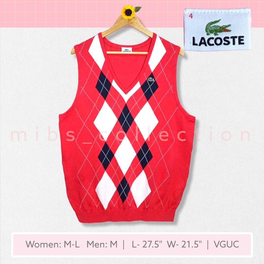 Knitted Vest with Argyle Women's Fashion, Tops, Sleeveless on