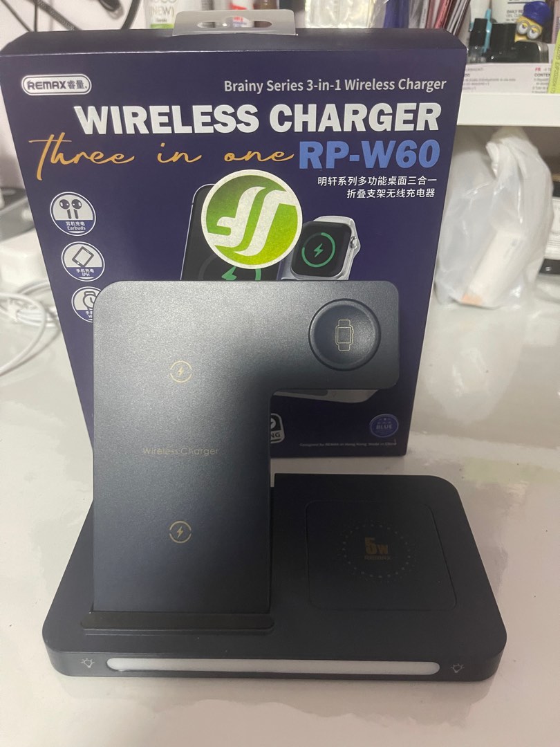 Remax Wireless Charger 3 in 1, Mobile Phones & Gadgets, Mobile & Gadget ...