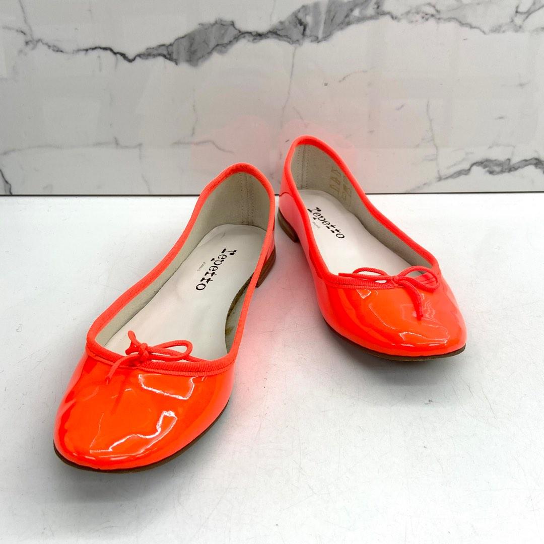 Neon orange flats top