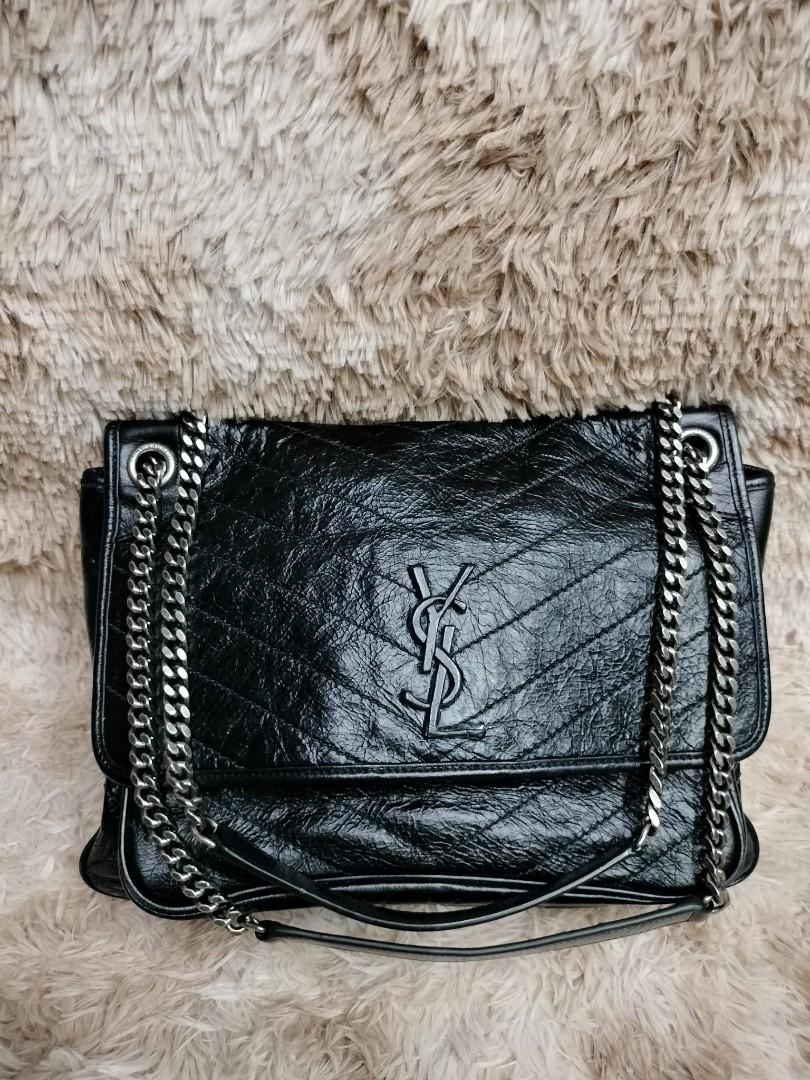 SALE PRICE SAINT LAURENT NIKI BLACK CROSSBODY BAG