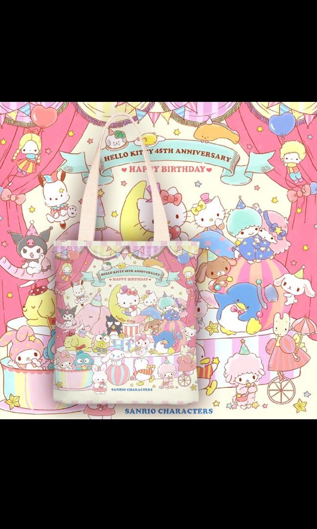 Sanrio Hello Kitty & Family Tote Bag, Women's Fashion, Bags & Wallets