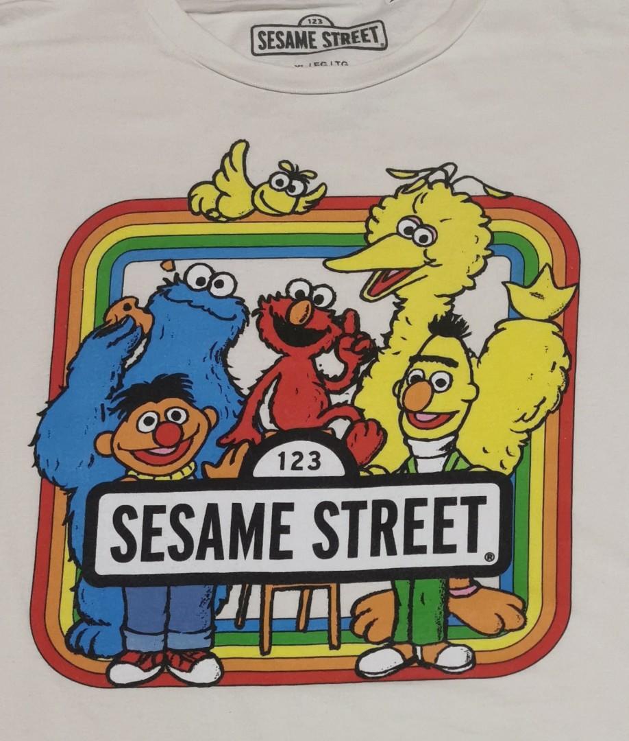 Sesame Street Mad Engine Mirror Shirt, Men's Fashion, Tops &amp; Sets ...