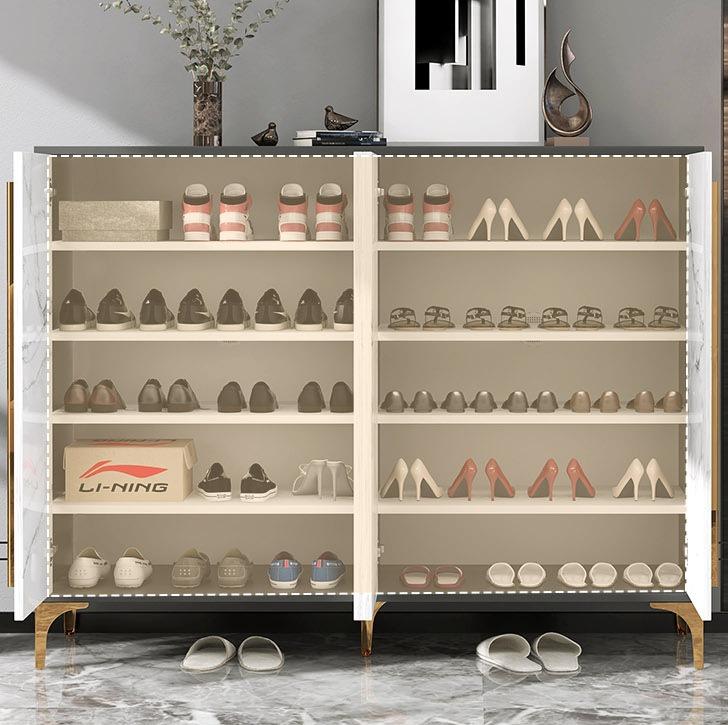 Shoe Cabinet/Metal Leg Storage Cabinet&Golden/Black leg, Furniture ...