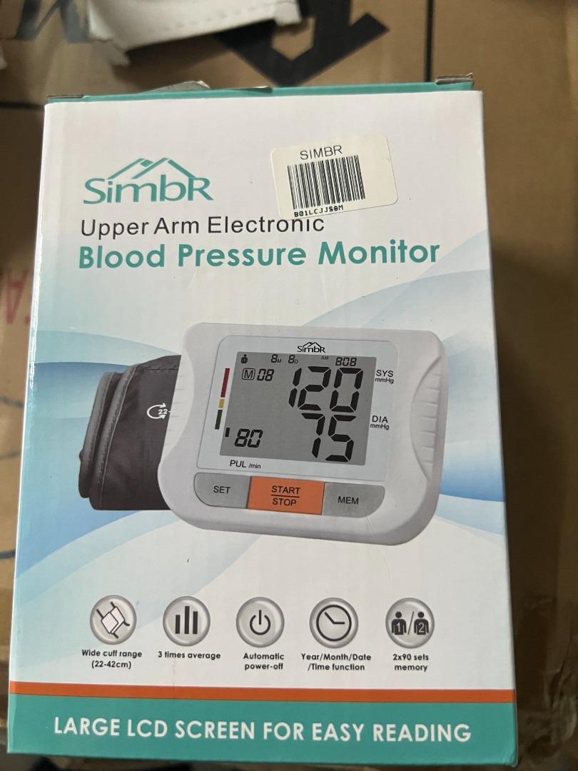 SIMBR Upper Arm Blood Pressure Monitor (as good as Omron), Health