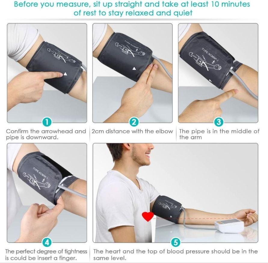 SIMBR Upper Arm Blood Pressure Monitor (as good as Omron), Health