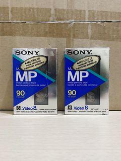 Sony P5-90MP Video 8 - Blank Camcorder Video Cassette 8mm 90 Mins (Bundle of 2 Tapes)