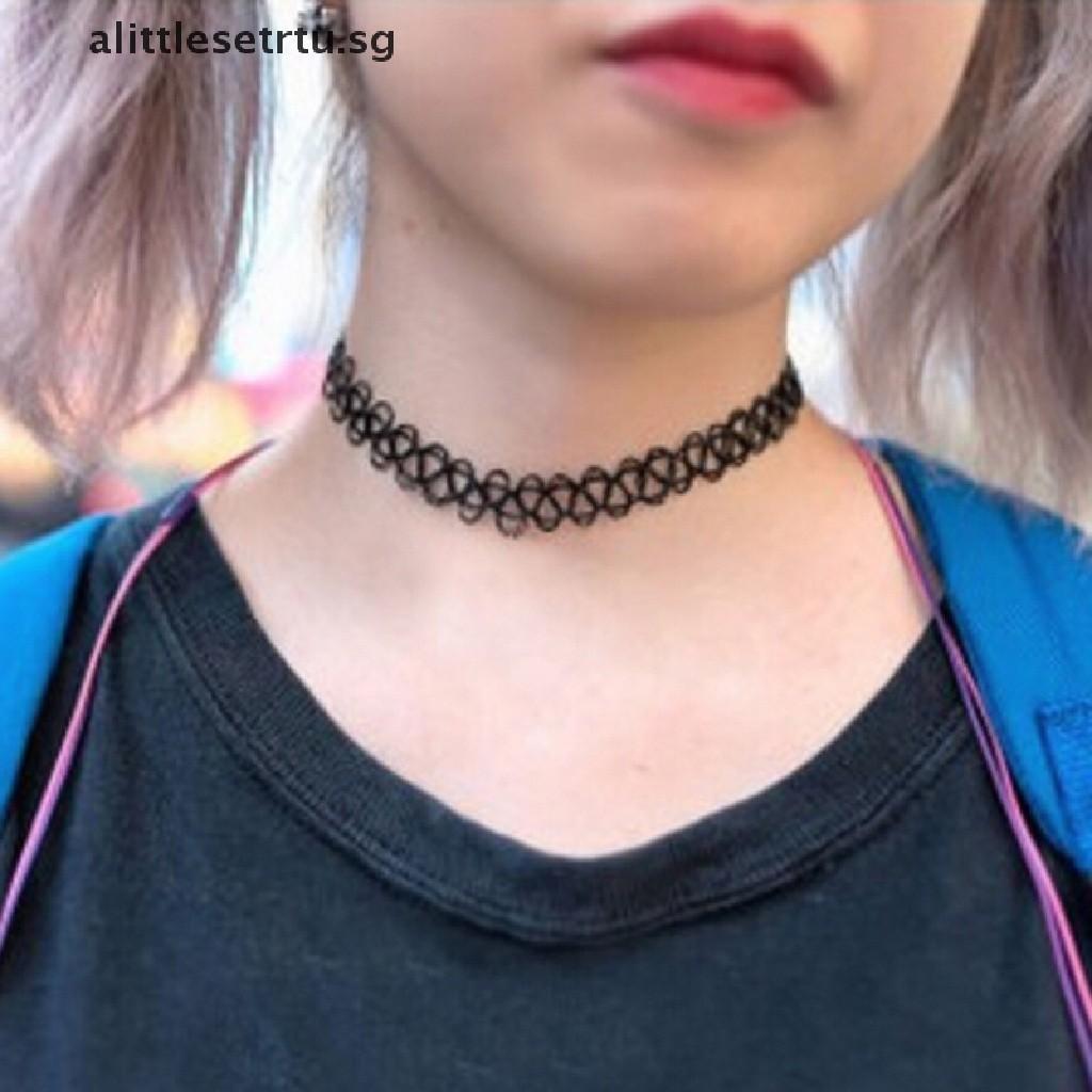 STRETCH TATTOO CHOKER & REAL LEATHER CORD NECKLACE PENDANT HIPPY TIBETAN  SILVER