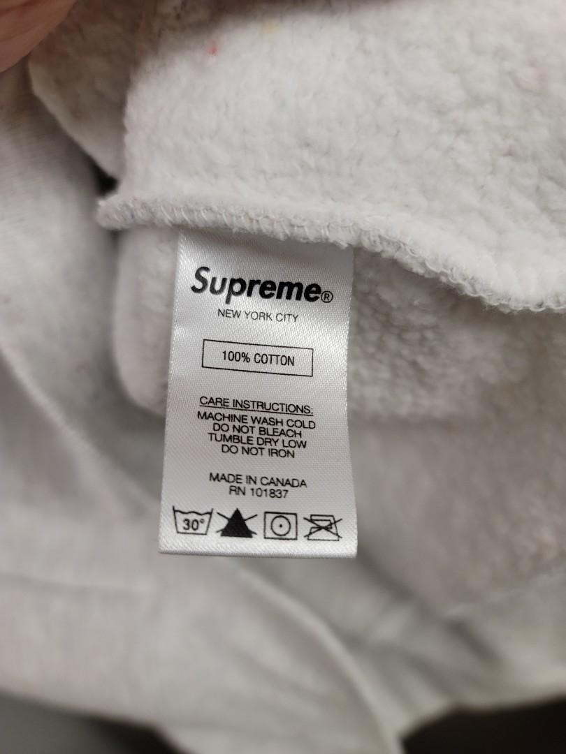 Supreme small box crewneck Heather multi M size, 男裝, 上身及套裝