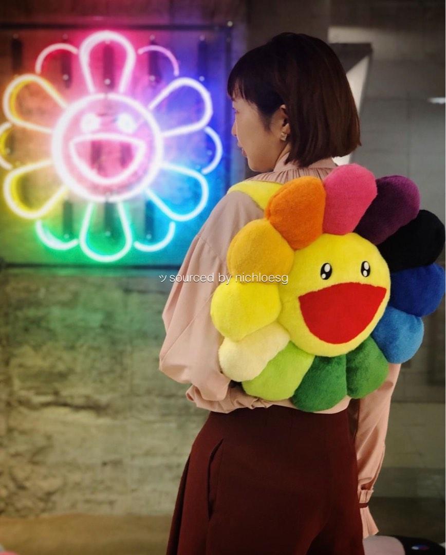 TAKASHI MURAKAMI FLOWER PLUSH BACKPACK, Men's Fashion, Bags, Backpacks on  Carousell