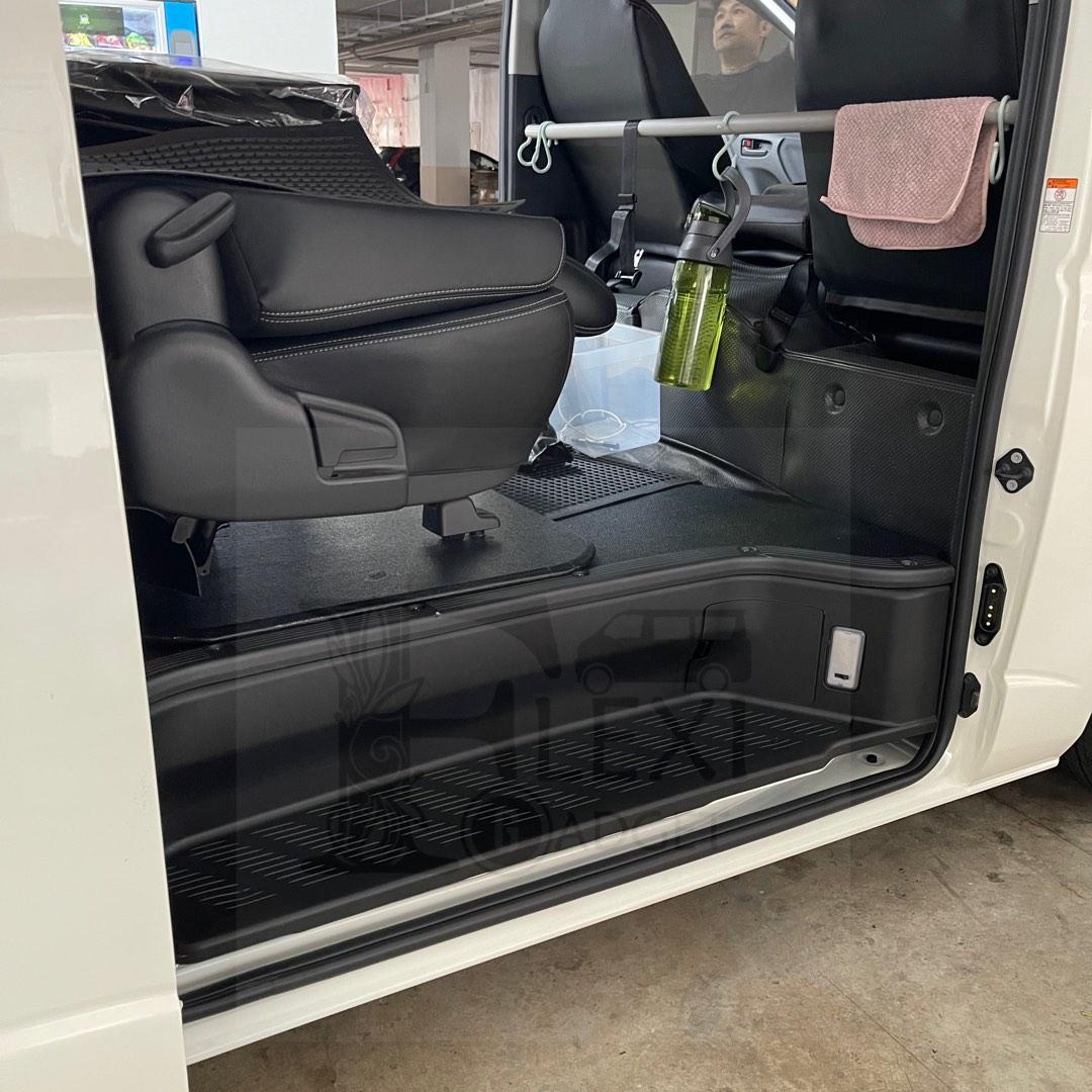 Toyota Hiace Sliding Door Side Pocket With LED Lights / Hiace Side Door