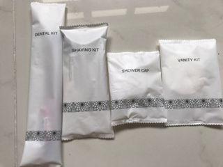 Travel kit (dental kit, shaving kit, shower cap & Vanity kit)