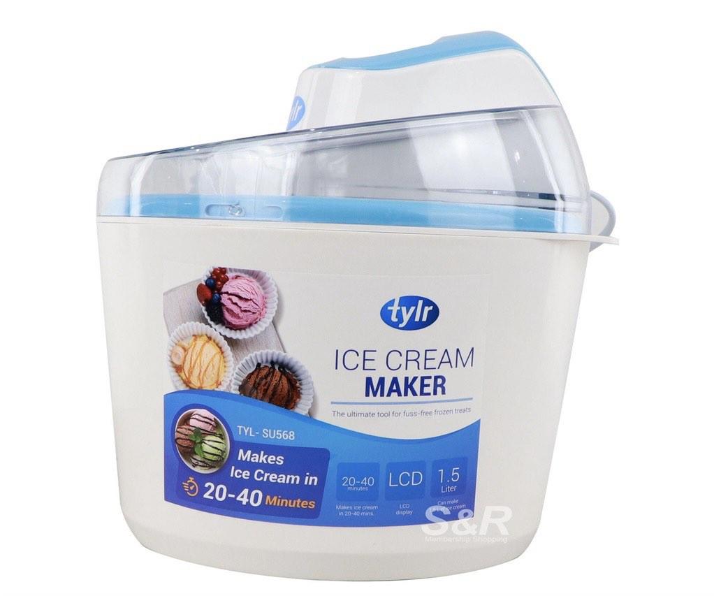 Tylr Electric Ice Cream Maker TYL-SU568 (Category: Cookware & Accessories) located in Pasig City. Submitted by alenatw (Listing ID 1190376749, Image 1). Description: Lowest Price available! 🔺Features🔺 ☑️Makes up to 1.5 liter of homemade ice cream, sorbet, frozen yogurt and more🍨🍦🍨 ☑️Makes delicious ice cream in 20 to 40 minutes ☑️Get creative with endless flavor options ☑️Simply freeze the cooling bowl, pour in your mixture, and start churni