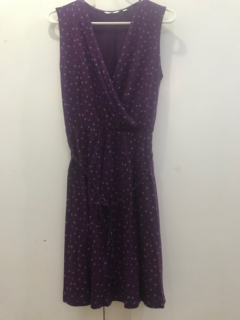 Uniqlo Purple Dress, Women's Fashion, Dresses & Sets, Dresses on Carousell