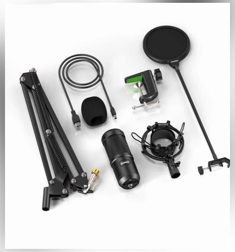 USB Condenser Microphone, Aokeo 192kHZ/24bit Professional PC Streaming Podcast Cardioid