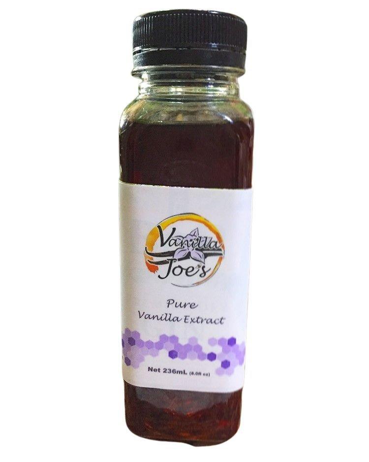 Vanilla Joe's Pure Vanilla Extract 236ml (Category: Spice & Seasoning) located in Cagayan de Oro. Submitted by YetzShopETC (Listing ID 1190496741, Image 1). Description: Vanilla Joe’s Pure Vanilla Extract in 236ml is 100% handcrafted premium vanilla extract devoid of any artificial additives or flavorings, perfect for all your baking needs! Ingredients: Organic vanilla bean, extractive in water, and alcohol. Contain 100% pure vanilla. Extracted l