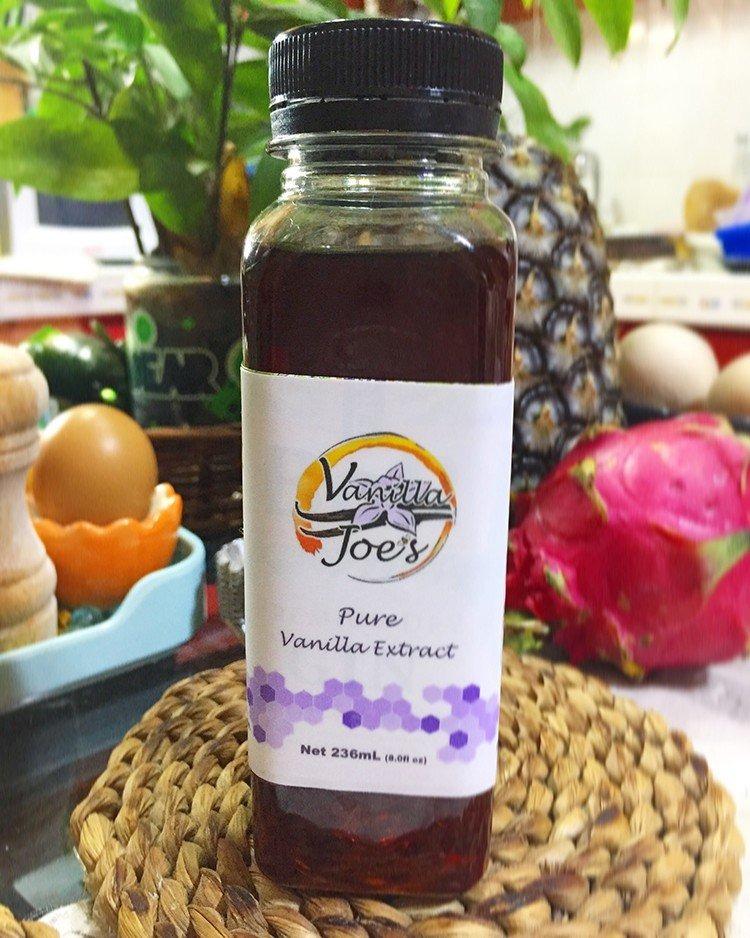 Vanilla Joe's Pure Vanilla Extract 236ml (Category: Spice & Seasoning) located in Cagayan de Oro. Submitted by YetzShopETC (Listing ID 1190496741, Image 2). Description: Vanilla Joe’s Pure Vanilla Extract in 236ml is 100% handcrafted premium vanilla extract devoid of any artificial additives or flavorings, perfect for all your baking needs! Ingredients: Organic vanilla bean, extractive in water, and alcohol. Contain 100% pure vanilla. Extracted l