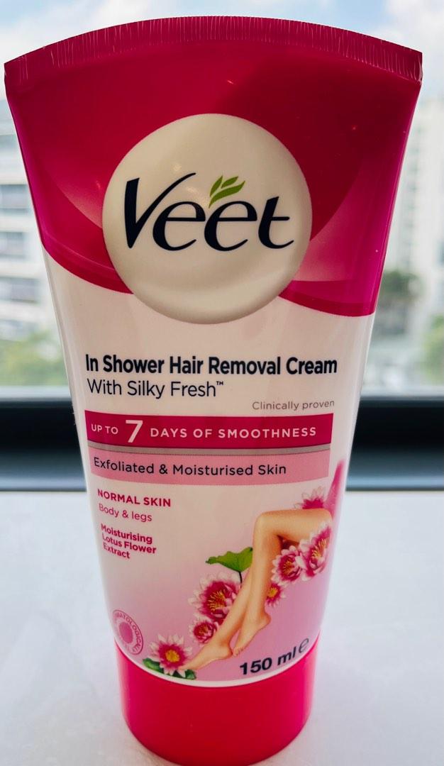 veet in shower hair removal creAm with silky fresh, Beauty & Personal