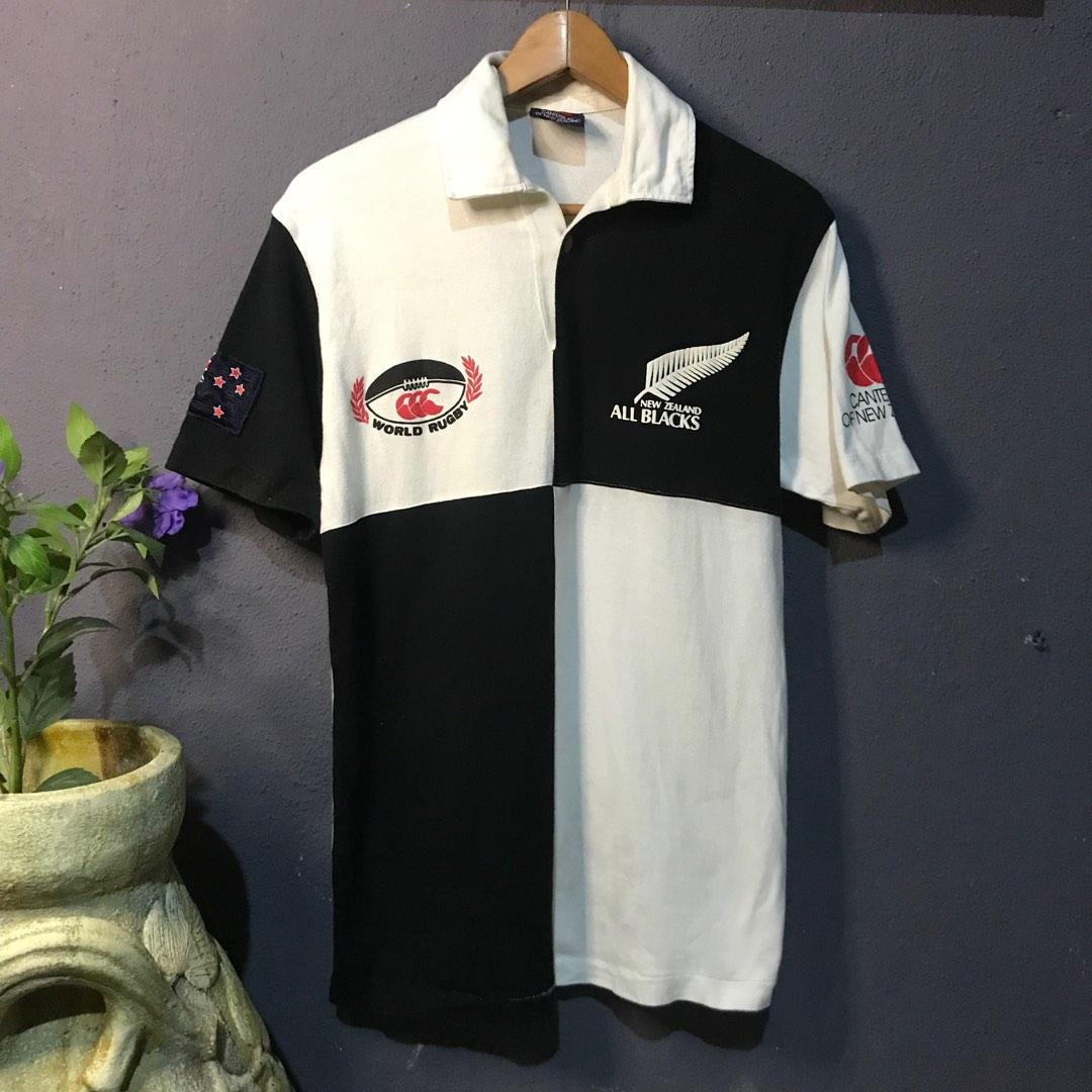 Vintage 90s Canterbury All Black Rugby ugly Men s Fashion Tops