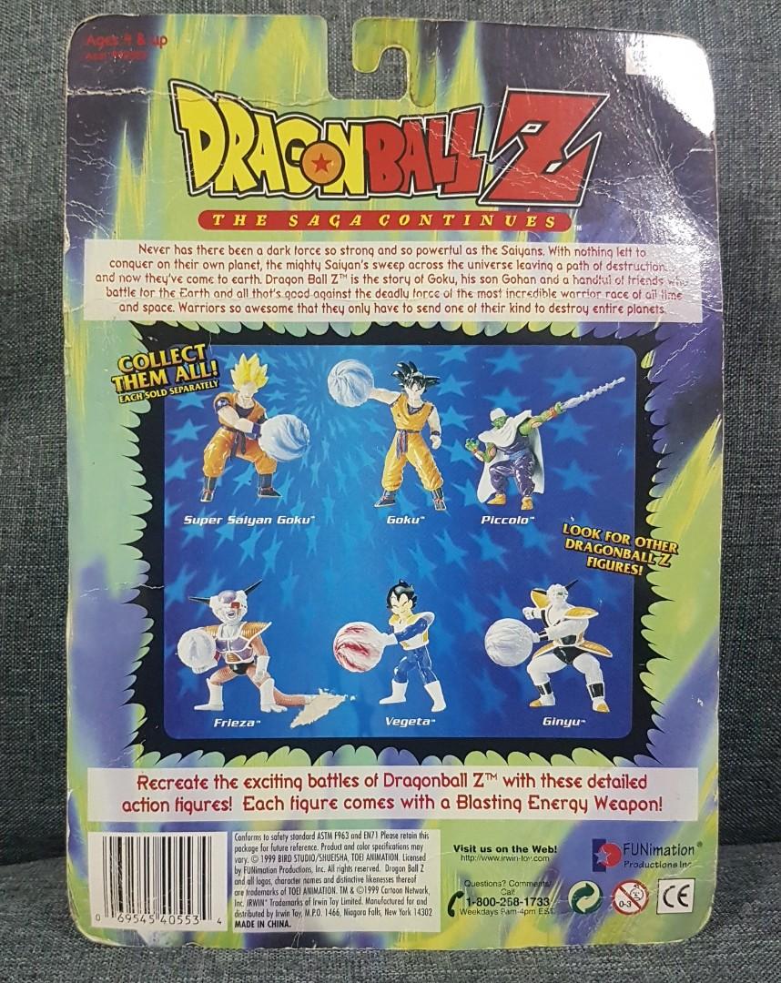 Vintage Dragon Ball Z Action Figure 1997 Blasting Energy Frieza Irwin