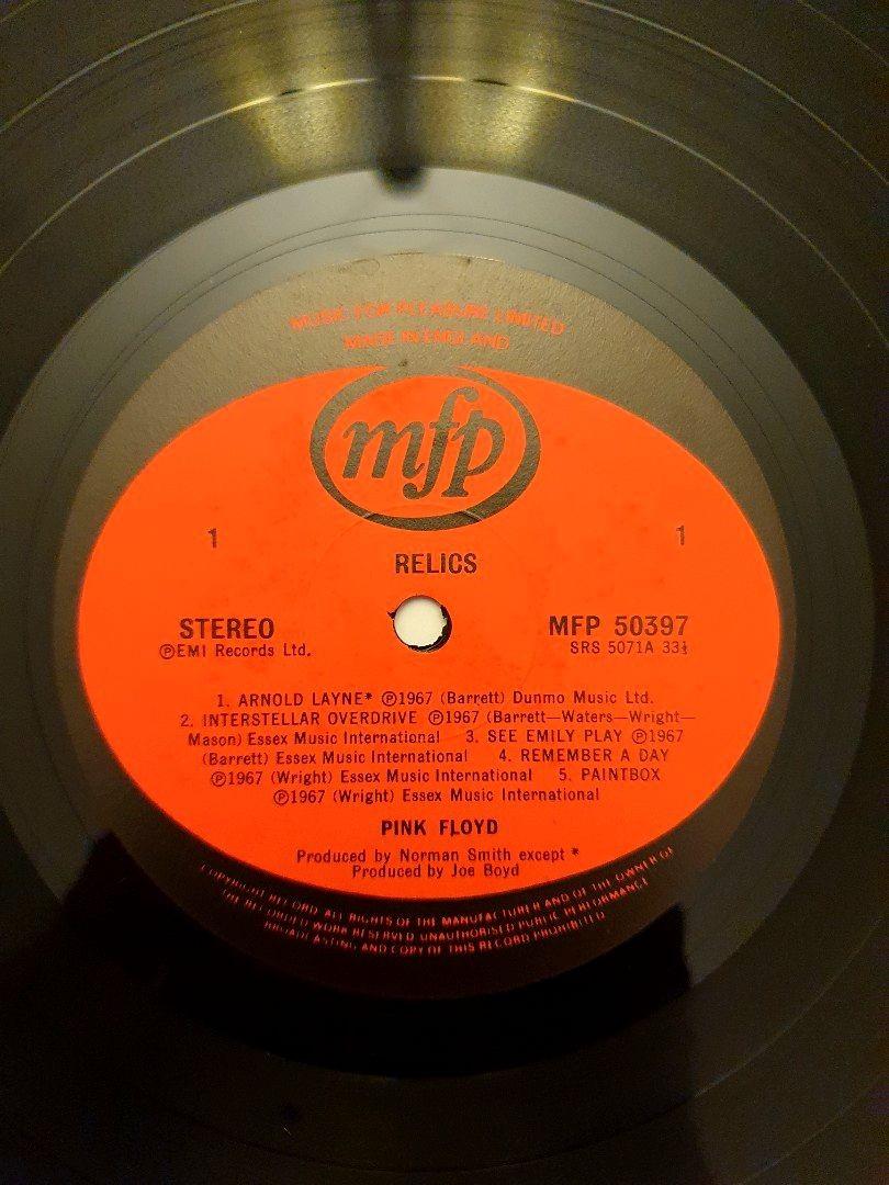 Vinyl Record: Pink Floyd - Relics (A Bizarre Collection Of Antiques ...