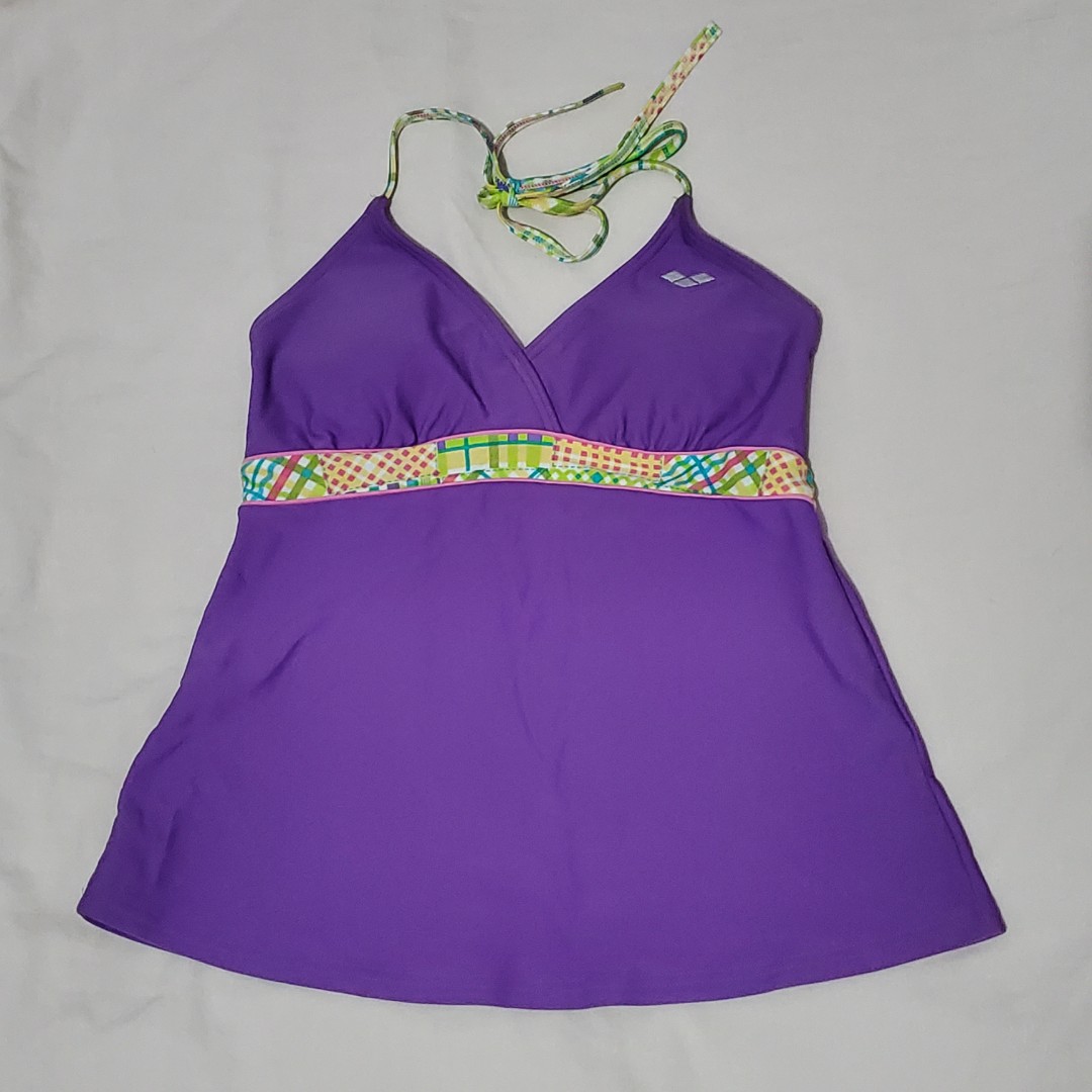 violet padded tankini top bikini summer swimsuit y2k, Women's Fashion ...