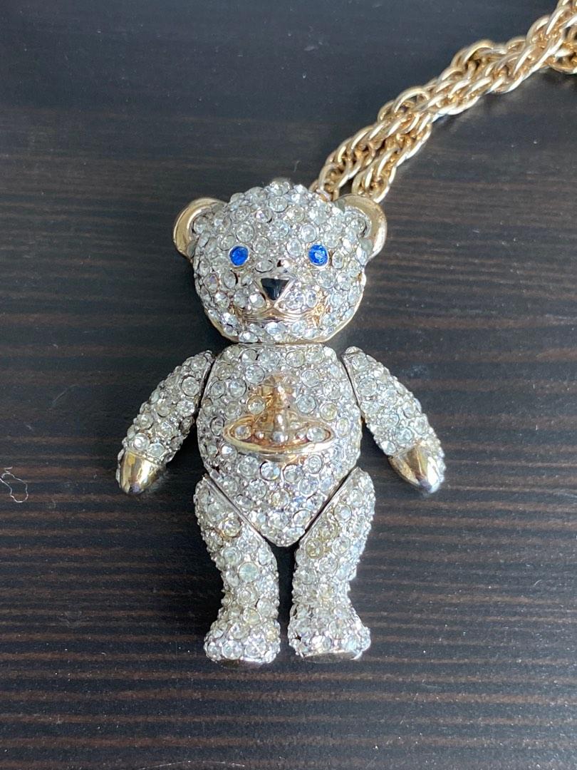 vivienne westwood nana bling teddy bear necklace pendant with box～A48 | eBay